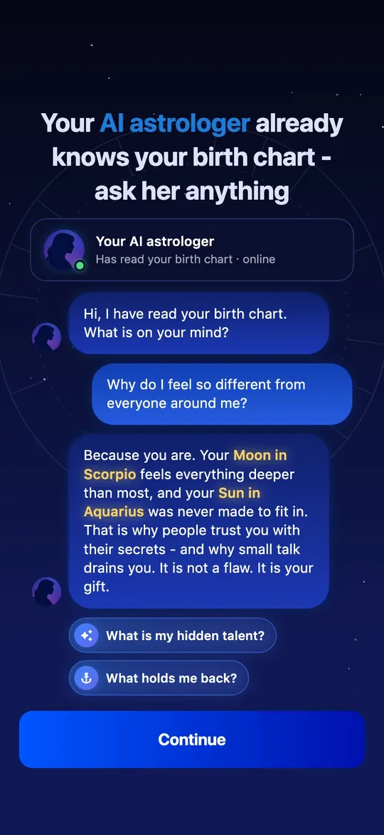 Discute avec ton astrologue IA